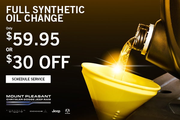 Full Synthetic Oil Change in Mount Pleasant, IA